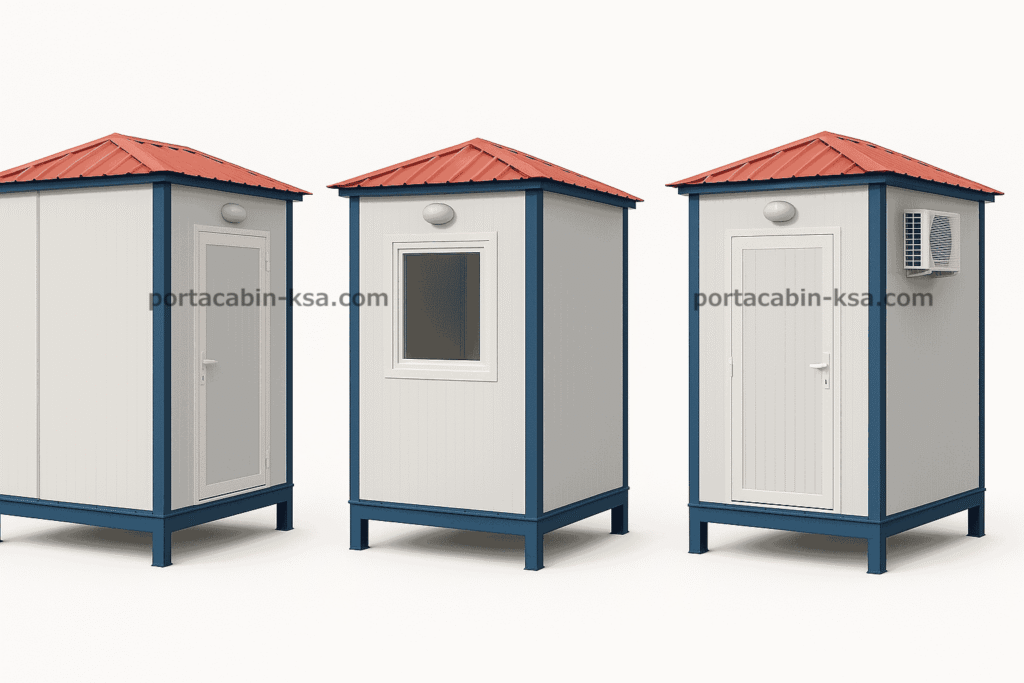 Porta Cabin for Security Guard this image includes 3 Guard portable Cabin Each size = 1.5x1.5 meter