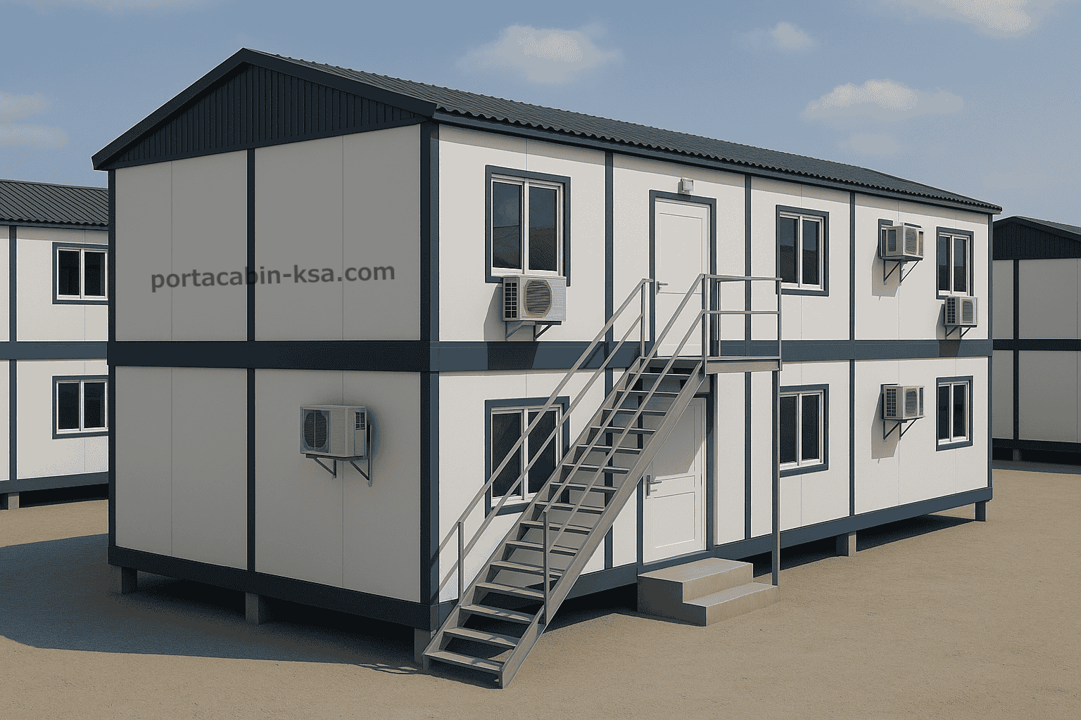 Porta cabin office 12*3.75 meter double decked