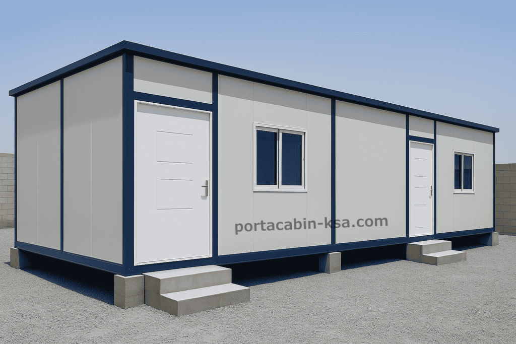 Portable Site Office Cabin 12 meter, 2 room with attached washroom and pantr
